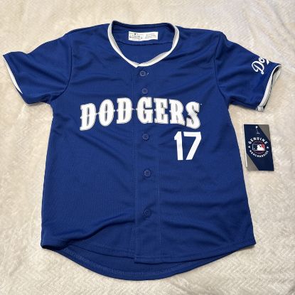 Picture of Kid's Dodgers MLB Jersey Youth Small 6/7 - Genuine Merchandise - #17 Ohtani