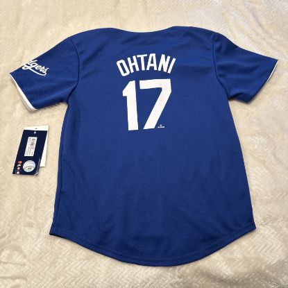 Picture of Kid's Dodgers MLB Jersey Youth Small 6/7 - Genuine Merchandise - #17 Ohtani