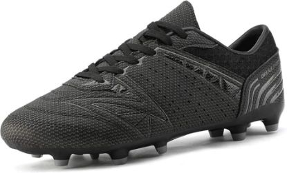 Picture of Men's DREAM PAIRS Lace Up Light Weight Outdoor Cleats - Black/Gray - Size 8.5