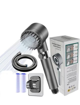 Picture of Filtered Portable Shower with 3 Spray Modes - Grey