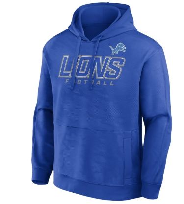 Picture of NFL Detroit Lions Men's Long Sleeve Performance Hooded Sweatshirt - Small