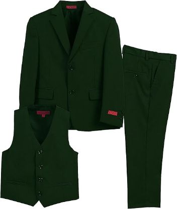 Picture of Gioberti Boy's Formal 3-pc Dress Suit Set - Black - Size 12