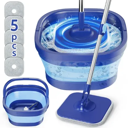 Picture of Spin Mop and Bucket Set - Blue