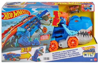 Picture of Hot Wheels City Ultimate T-Rex Transporter Hauler
