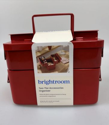 Picture of Brightroom Two-Tier Accessories Organizer - Red