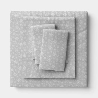 Picture of Wondershop™ Snowflake Cotton Sheet Set - Queen - Gray