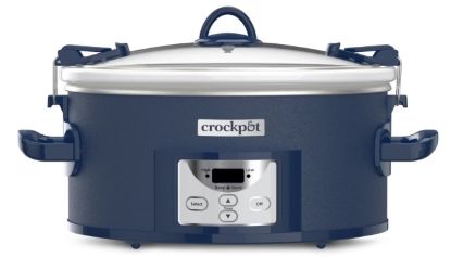 Picture of Crock-Pot 7qt Cook and Carry One Touch Programmable Slow Cooker - Blue