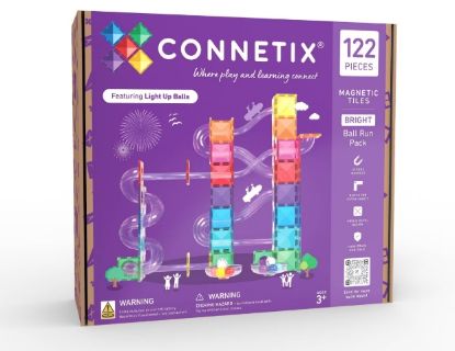 Picture of CONNETIX Magnetic Tiles Bright Ball Run Pack 122pc