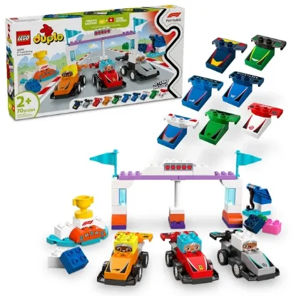 Picture of LEGO DUPLO Town F1 Team Race Cars & Drivers Building Toy Playset