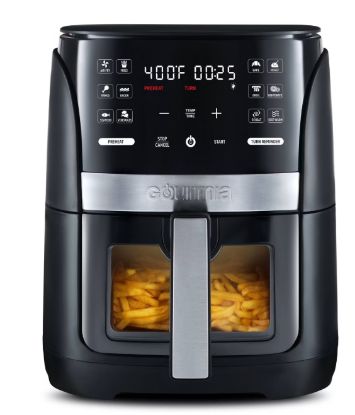 Picture of Gourmia 6qt Digital Window Air Fryer with 12 Presets & Guided Cooking - Black
