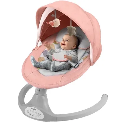 Picture of bioby Electric Infant Swing Rocker with Remote Control - Pink