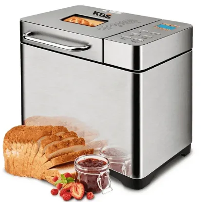Picture of KBS 19-in-1 2LB Bread Maker Machine Fully Automatic LCD Display, Stainless Steel Model# 013