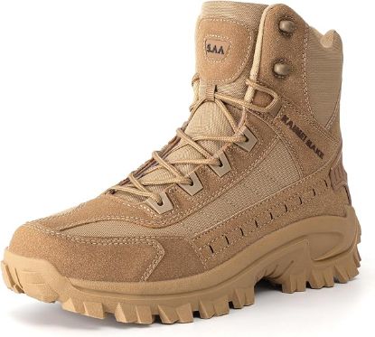 Picture of Men's Tactical Military Work Boots - Sand - Size 44 (US size 10.5)