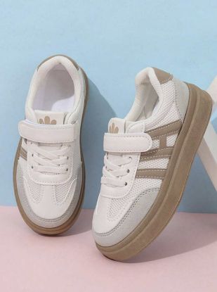 Picture of Versatile Sports Shoes for Big Kids - White/Brown/Gray - Size 35 (US Size 3.5)