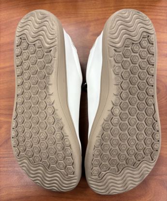 Picture of Women's HOBIBEAR Leather Barefoot Shoes - White/Brown - Size 40 (Size US 9.5)