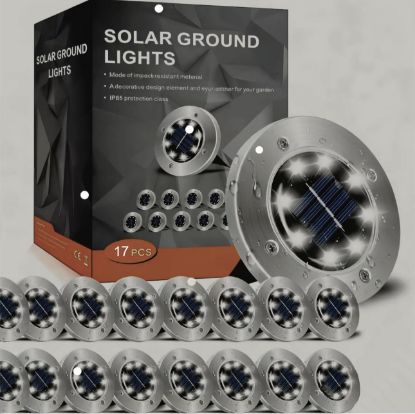 Picture of Hoodink Solar Lights for Outside - 17 pack - Cool White