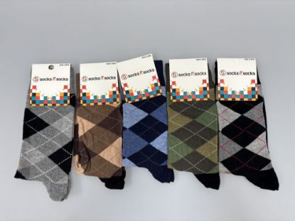 Picture of Men's "Socks n Socks" Crew Socks - 5 pairs