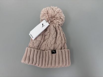 Picture of Puma Cable Knit Pom Beanie - Light Pastel Pink