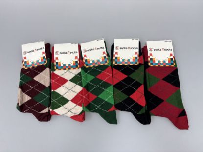 Picture of Men's "Socks n Socks" Crew Socks - 5 pairs