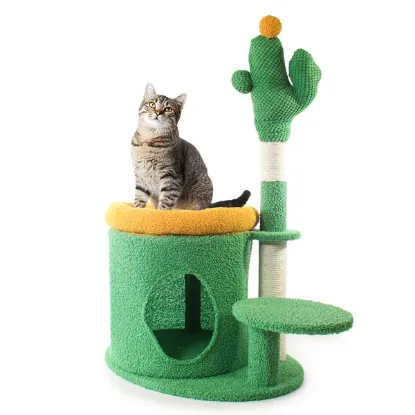 Picture of Cactus Cat Tree - Green & Yellow