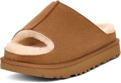 Picture of Fashion Plush Platform Slippers for Women - Brown - Size 37 (Size US 6.5)