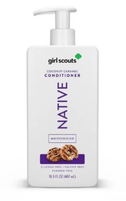 Picture of 2- Bottles Native Moisturizing Girl Scouts Coconut Caramel Conditioner ONLY 16.5 fl oz