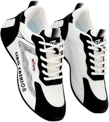 Picture of Men's Fashion Sneakers - Black & White - Size 40 (US 7.5)