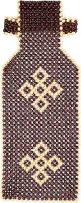 Picture of Wooden Beaded Car Seat Cover - Brown