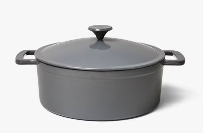 Picture of Figmint™ 5.5qt Enamel Dutch Oven Stock Pot - Gray Eclipse