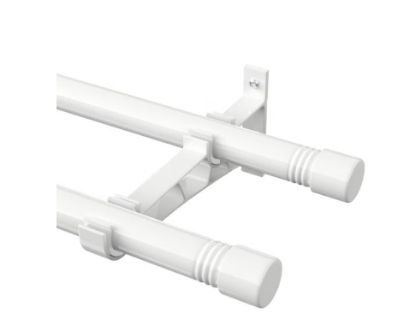 Picture of YeYeBest Double Curtain Rods 28 to 48 Inch - White
