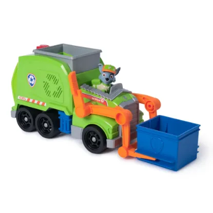 Picture of PAW Patrol: Crush N’ Roll Recycling Truck Vehicle with Collectible Rocky Figure & Mini Vehicle